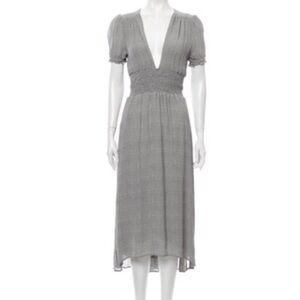 REFORMATION Gray Plaid Dane Dress size S